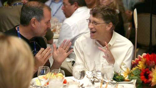 When Two Worlds Collide: Jobs and Gates Hang Out Together